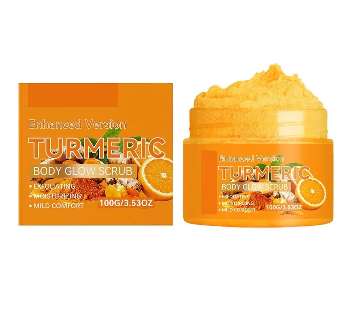 Turmeric Body Glow Scrub | Moisturizing Body Polish For Skin Care - 100gm