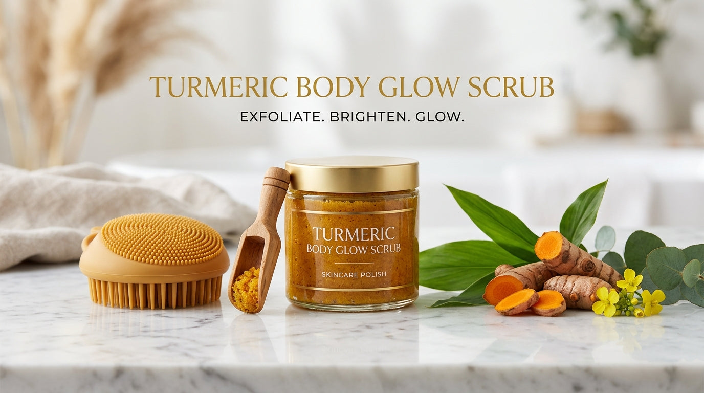 Turmeric Body Glow Scrub Banner